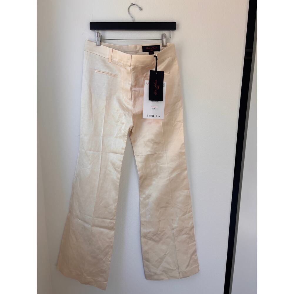Zara x Kate Moss Cream Silk Blend Pants NWT FESTIVAL COLLECTION